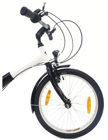 Rower Składany 20 Stal Uniwersalny Revo Błotniki Światła Dzwonek Stopka