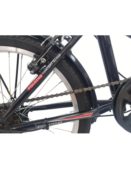 Rower Składany 20 Stal Uniwersalny Revo Błotniki Światła Dzwonek Stopka