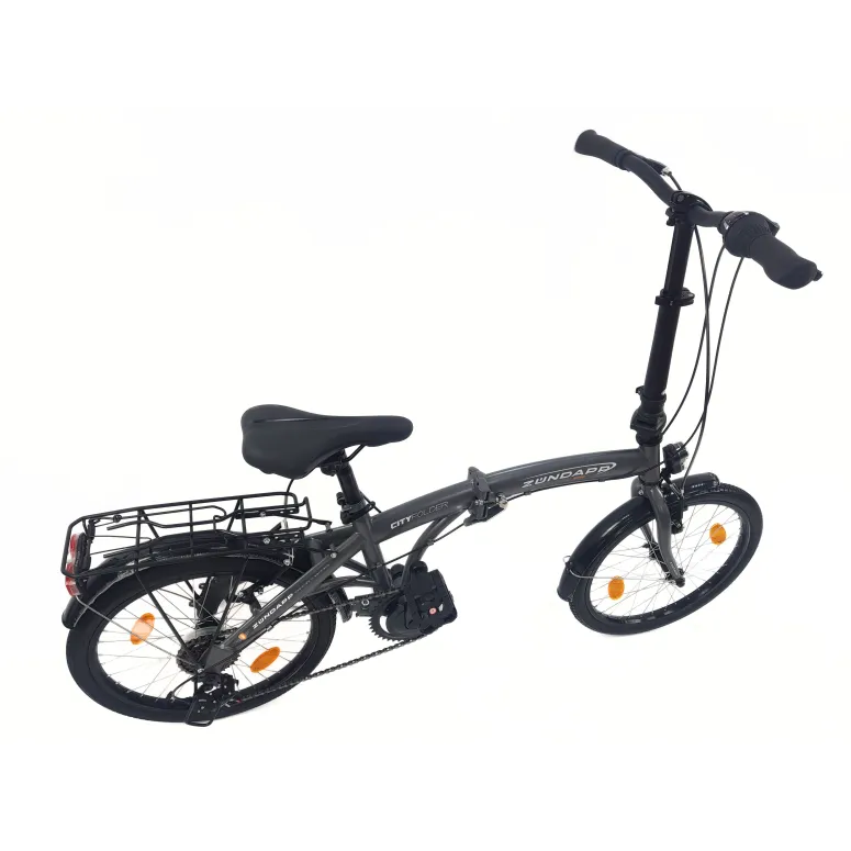 Rower Składany 20 Składak Męski Damski Miejski Bagażnik Oświetlenie Dzwonek