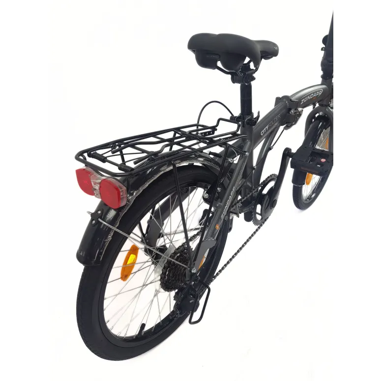 Rower Składany 20 Składak Męski Damski Miejski Bagażnik Oświetlenie Dzwonek