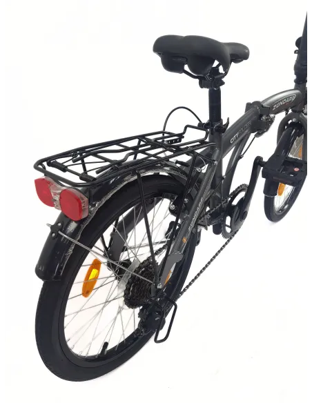 Rower Składany 20 Składak Męski Damski Miejski Bagażnik Oświetlenie Dzwonek