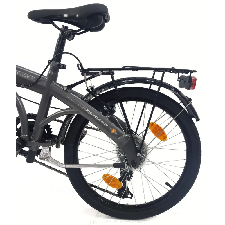 Rower Składany 20 Składak Męski Damski Miejski Bagażnik Oświetlenie Dzwonek