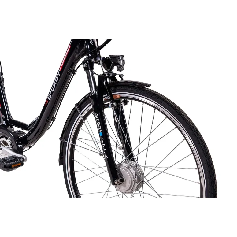 Elektryczny Rower Miejski 28 Alu Damski Acera Wspomaganie Bagażnik Dzwonek