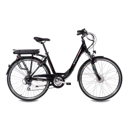 Elektryczny Rower Miejski 28 Alu Damski Acera Wspomaganie Bagażnik Dzwonek