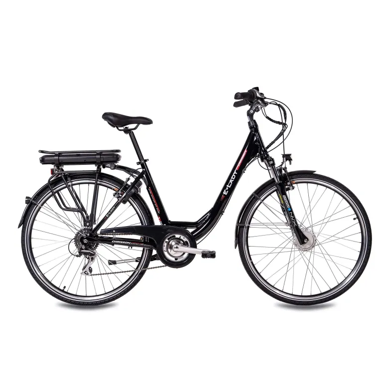 Elektryczny Rower Miejski 28 Alu Damski Acera Wspomaganie Bagażnik Dzwonek