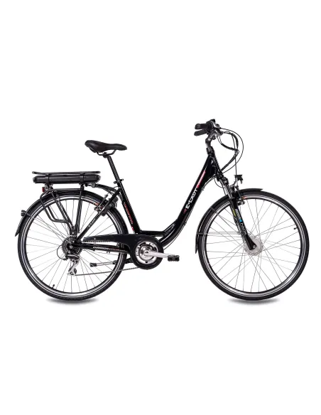 Elektryczny Rower Miejski 28 Alu Damski Acera Wspomaganie Bagażnik Dzwonek