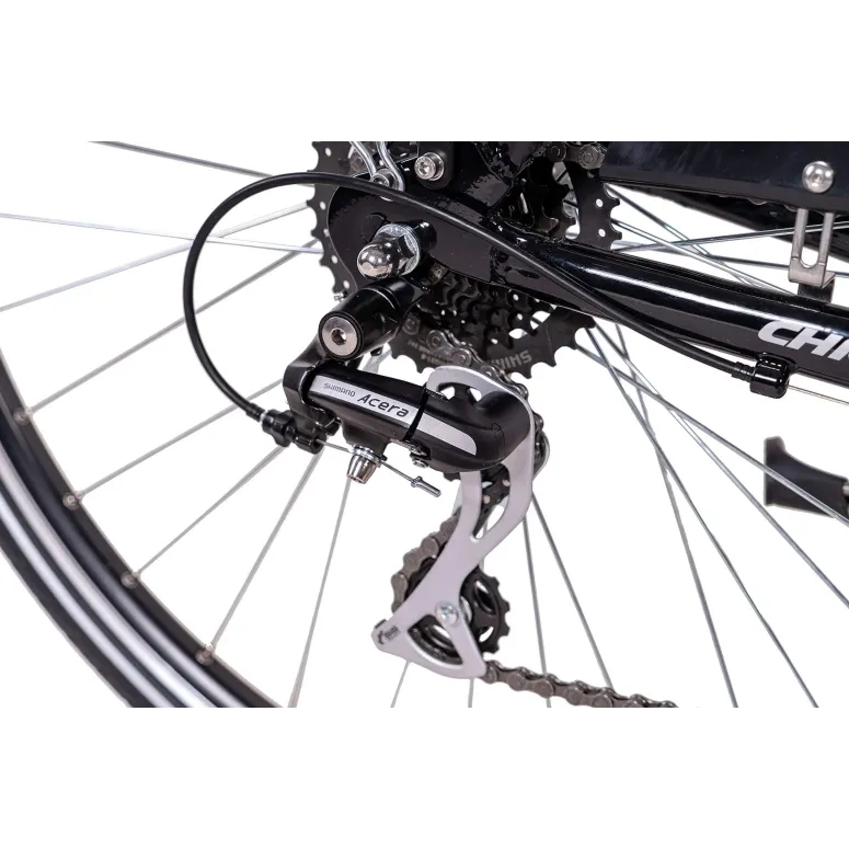 Elektryczny Rower Miejski 28 Alu Damski Acera Wspomaganie Bagażnik Dzwonek