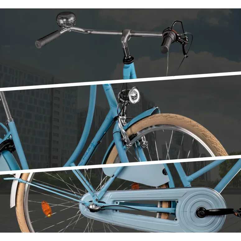 Rower Miejski 28 Damski Holenderski Retro Nexus Dynamo Oświetlenie Bagażnik