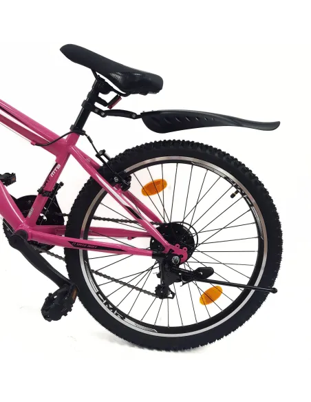 Rower Górski Dziewczęcy 24 MTB Młodzieżowy Błotniki Stopka Odblaski Dzwonek