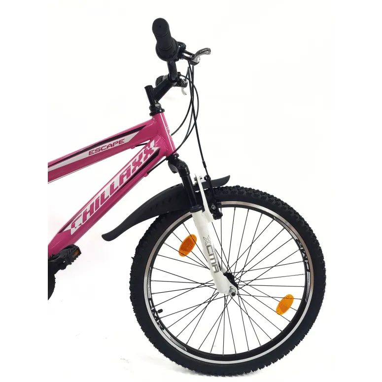 Rower Górski Dziewczęcy 24 MTB Młodzieżowy Błotniki Stopka Odblaski Dzwonek