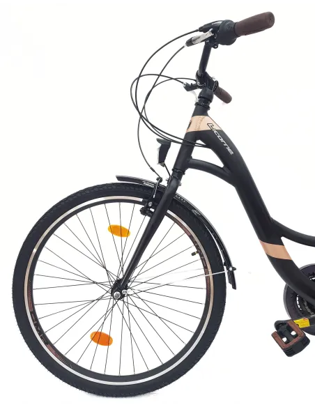 Rower Miejski Damski 26 ALU Bagażnik Sakwy Dzwonek Stopka Światła Revoshift