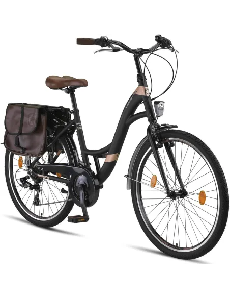 Rower Miejski Damski 26 ALU Bagażnik Sakwy Dzwonek Stopka Światła Revoshift