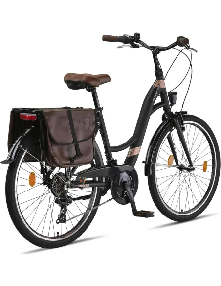 Rower Miejski Damski 26 ALU Bagażnik Sakwy Dzwonek Stopka Światła Revoshift