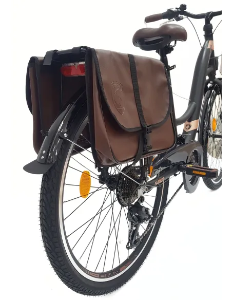 Rower Miejski Damski 26 ALU Bagażnik Sakwy Dzwonek Stopka Światła Revoshift