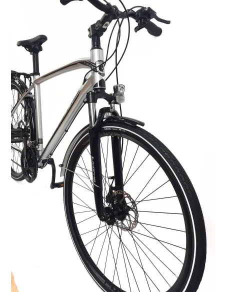 Rower Męski Trekkingowy 28 Rekreacyjny Bagażnik Dzwonek Stopka Oświetlenie