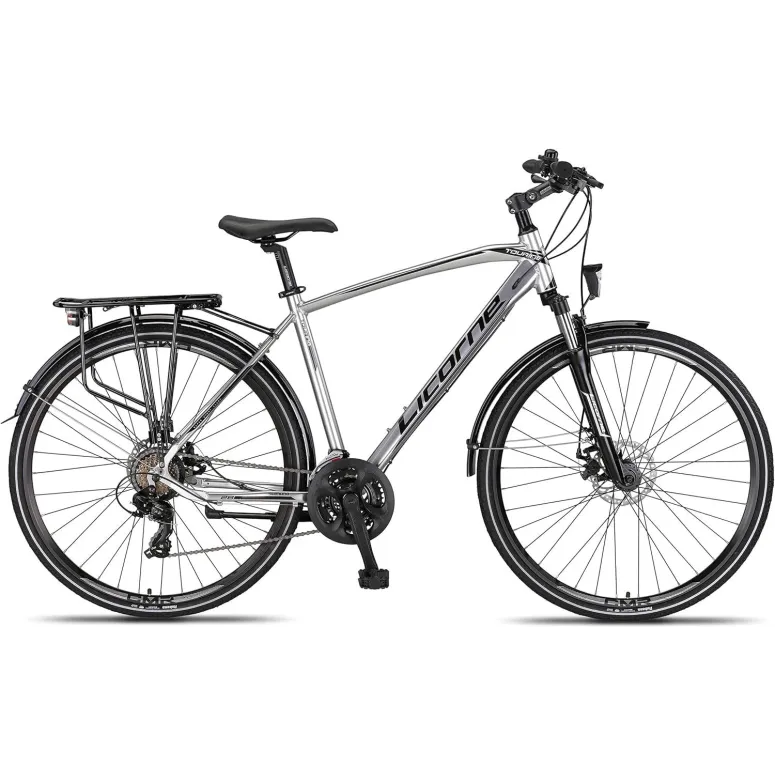 Rower Męski Trekkingowy 28 Rekreacyjny Bagażnik Dzwonek Stopka Oświetlenie