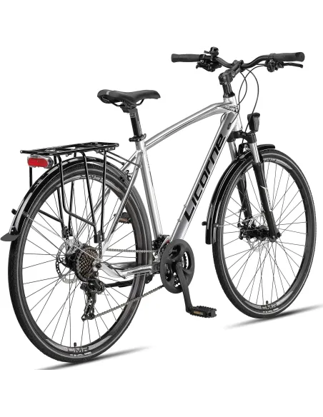 Rower Męski Trekkingowy 28 Rekreacyjny Bagażnik Dzwonek Stopka Oświetlenie