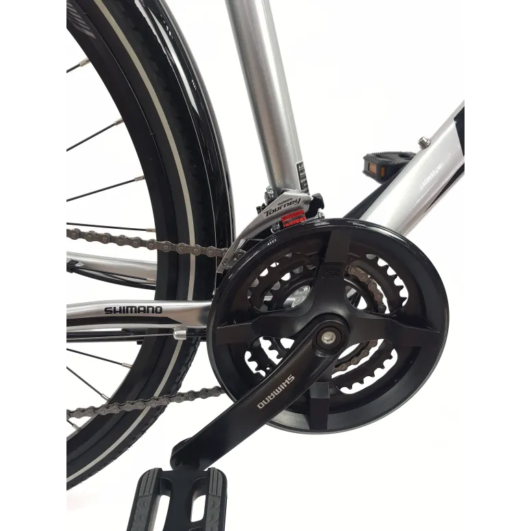 Rower Męski Trekkingowy 28 Rekreacyjny Bagażnik Dzwonek Stopka Oświetlenie