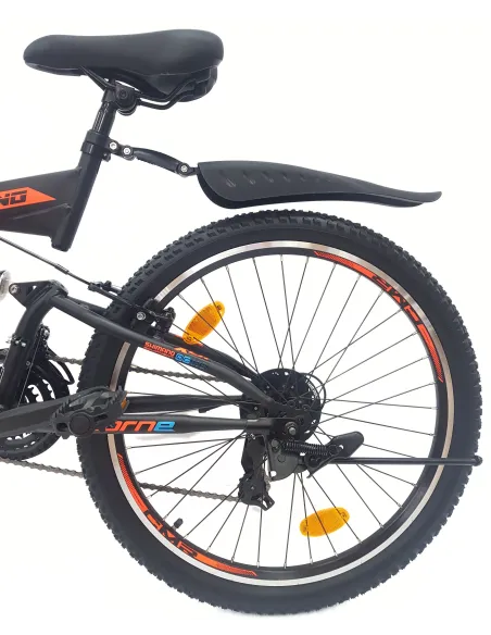 Rower Górski Dziecięcy 24 MTB Pełna Amortyzacja Błotniki Odblaski Dzwonek