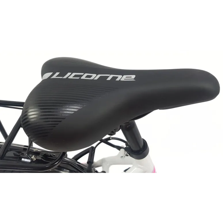 Rower Dziewczęcy 20 Miejski Stal Światła Błotniki Stopka Bagażnik Odblaski