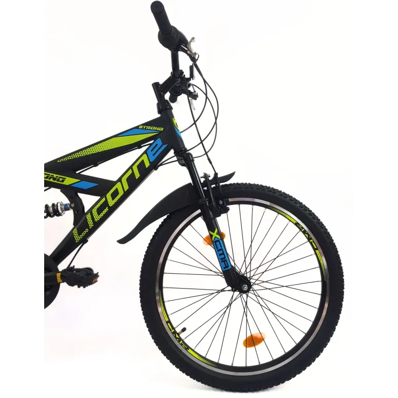 Rower Górski Dziecięcy 24 MTB Błotniki Odblaski Pełna Amortyzacja Dzwonek