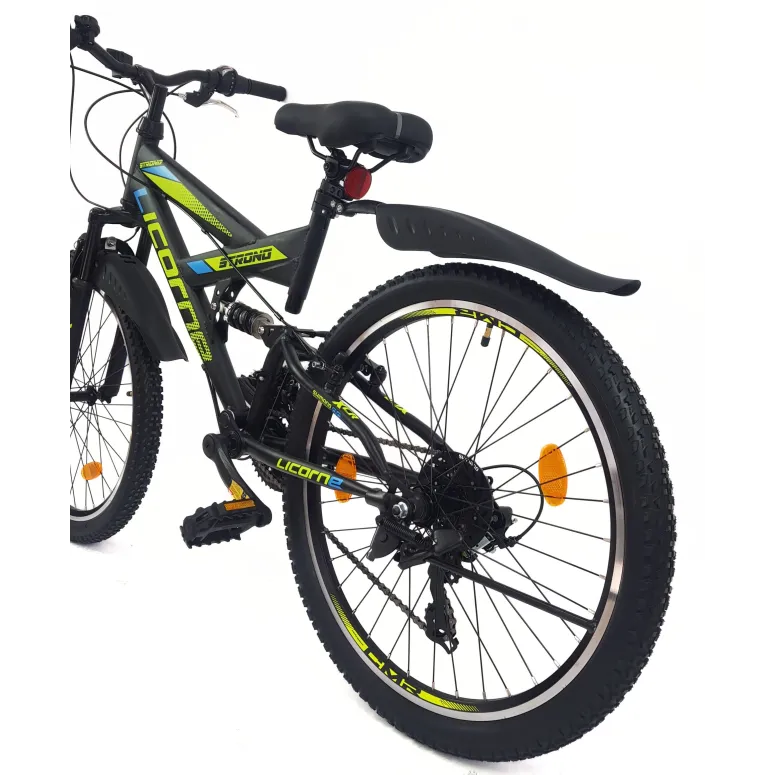 Rower Górski Dziecięcy 24 MTB Błotniki Odblaski Pełna Amortyzacja Dzwonek