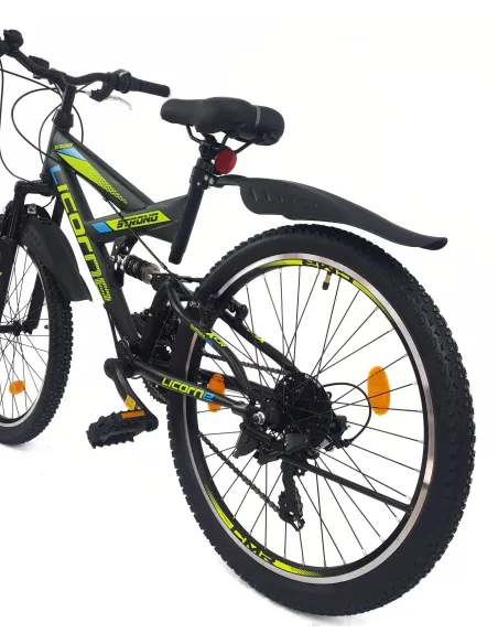 Rower Górski Dziecięcy 24 MTB Błotniki Odblaski Pełna Amortyzacja Dzwonek