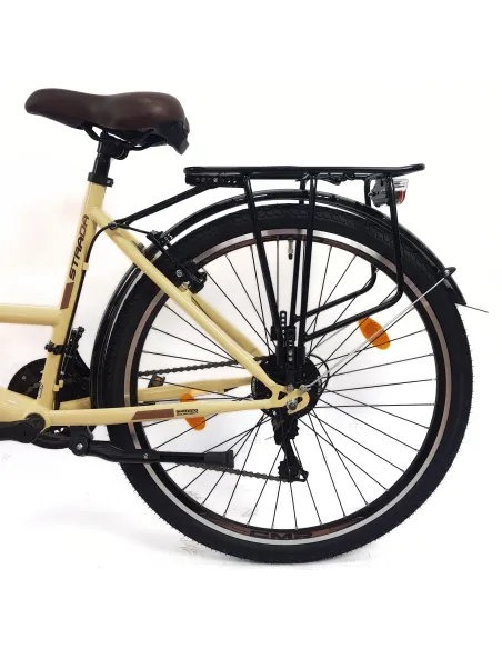 Rower Miejski Damski 26 Stal Błotniki Dzwonek Oświetlenie Stopka Odblaski