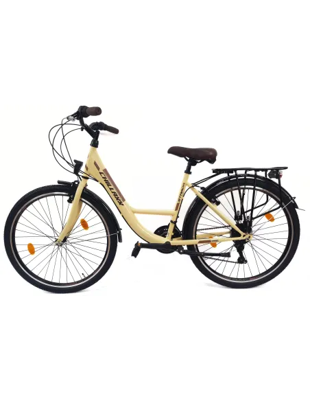 Rower Miejski Damski 26 Stal Błotniki Dzwonek Oświetlenie Stopka Odblaski