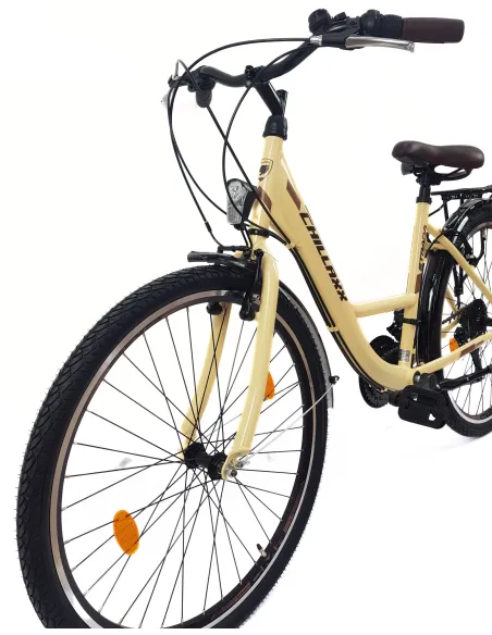 Rower Miejski Damski 26 Stal Błotniki Dzwonek Oświetlenie Stopka Odblaski