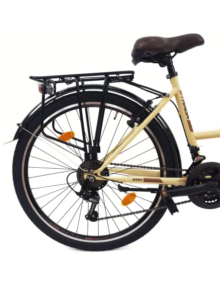 Rower Miejski Damski 26 Stal Błotniki Dzwonek Oświetlenie Stopka Odblaski