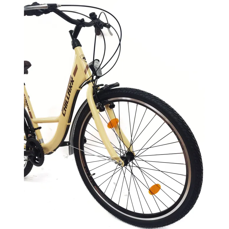 Rower Miejski Damski 26 Stal Błotniki Dzwonek Oświetlenie Stopka Odblaski