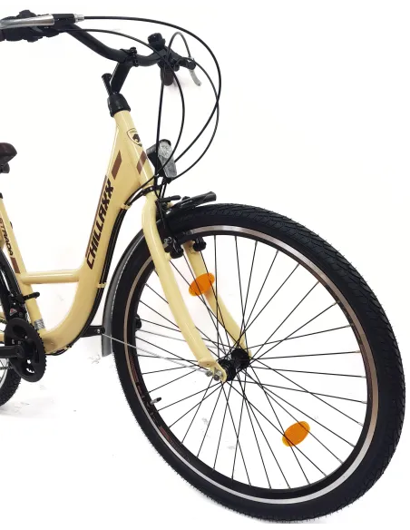 Rower Miejski Damski 26 Stal Błotniki Dzwonek Oświetlenie Stopka Odblaski