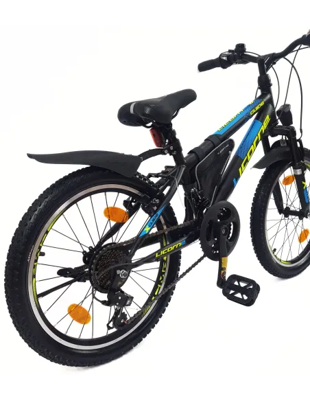 Rower Dziecięcy 20 Stal MTB Dzwonek Stopka Światła Sakwa Odblaski Dzwonek