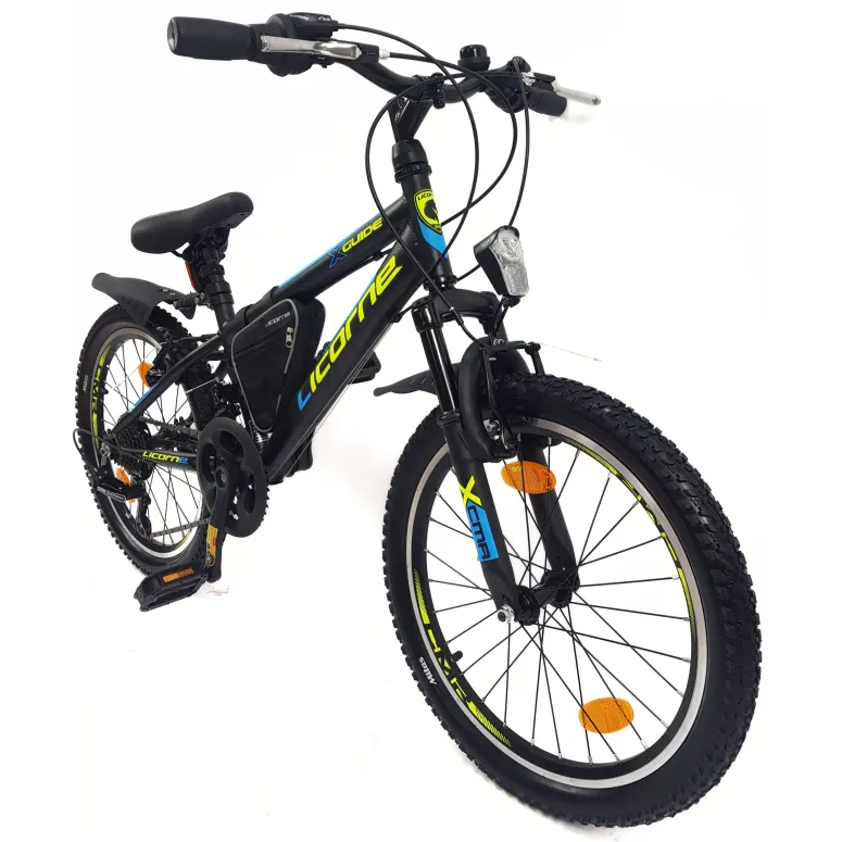 Rower Dziecięcy 20 Stal MTB Dzwonek Stopka Światła Sakwa Odblaski Dzwonek