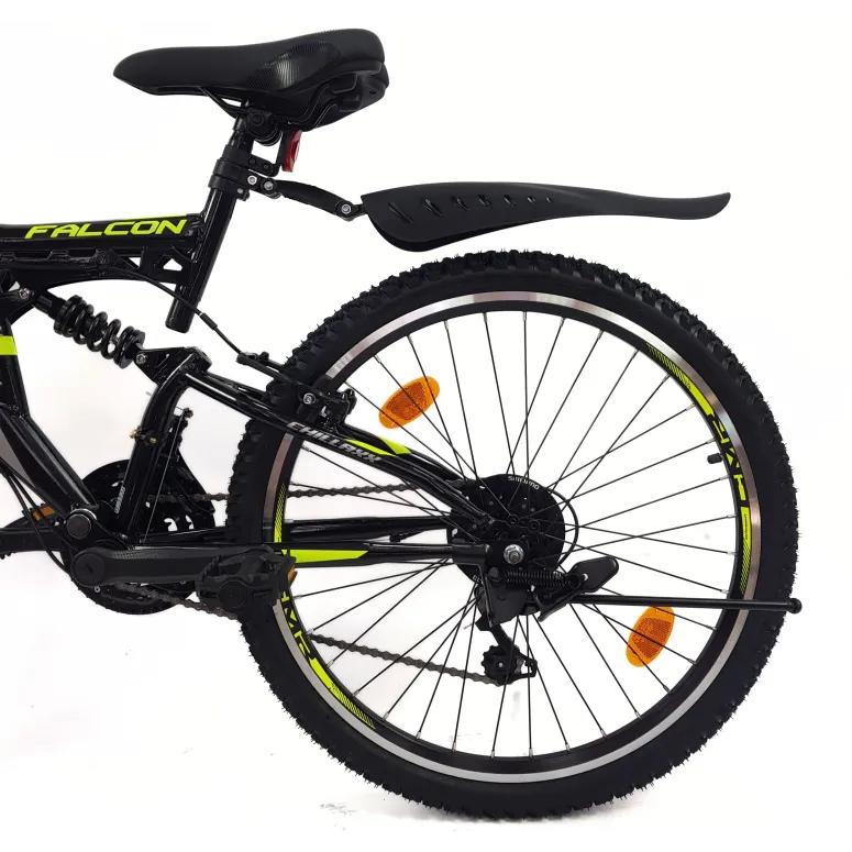 Rower Górski Dziecięcy 24 MTB Młodzieżowy Dzwonek Stopka Pełna Amortyzacja