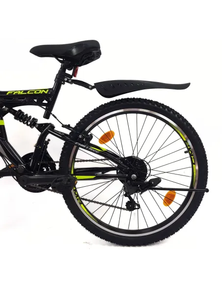 Rower Górski Dziecięcy 24 MTB Młodzieżowy Dzwonek Stopka Pełna Amortyzacja