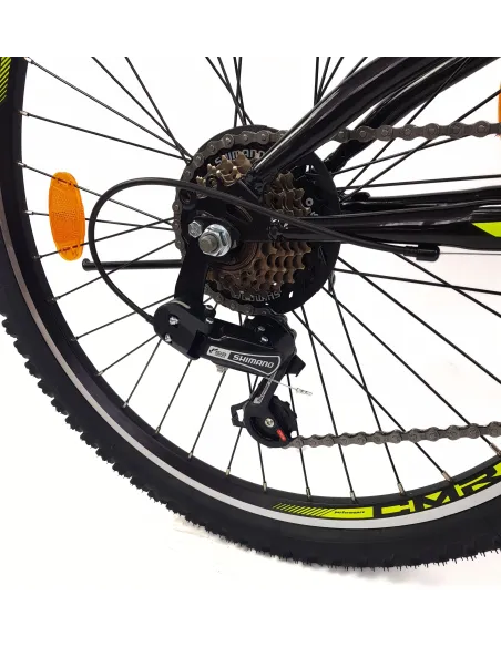 Rower Górski Dziecięcy 24 MTB Młodzieżowy Dzwonek Stopka Pełna Amortyzacja