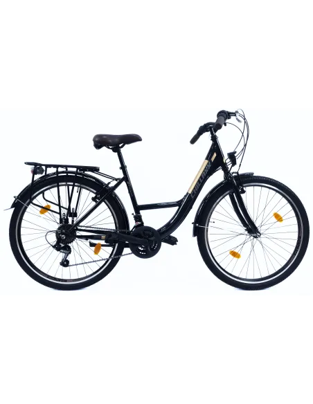 Rower Miejski 26 Damski Stal Błotniki Oświetlenie Dzwonek Stopka Odblaski