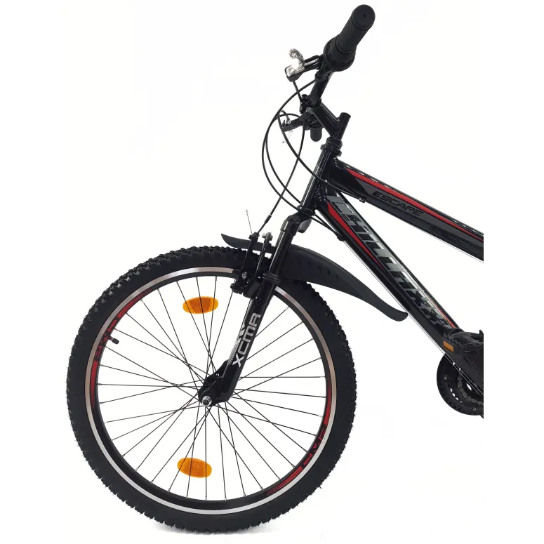 Rower Górski Dziecięcy 24 Młodzieżowy Stal Stopka Odblaski Błotniki Dzwonek