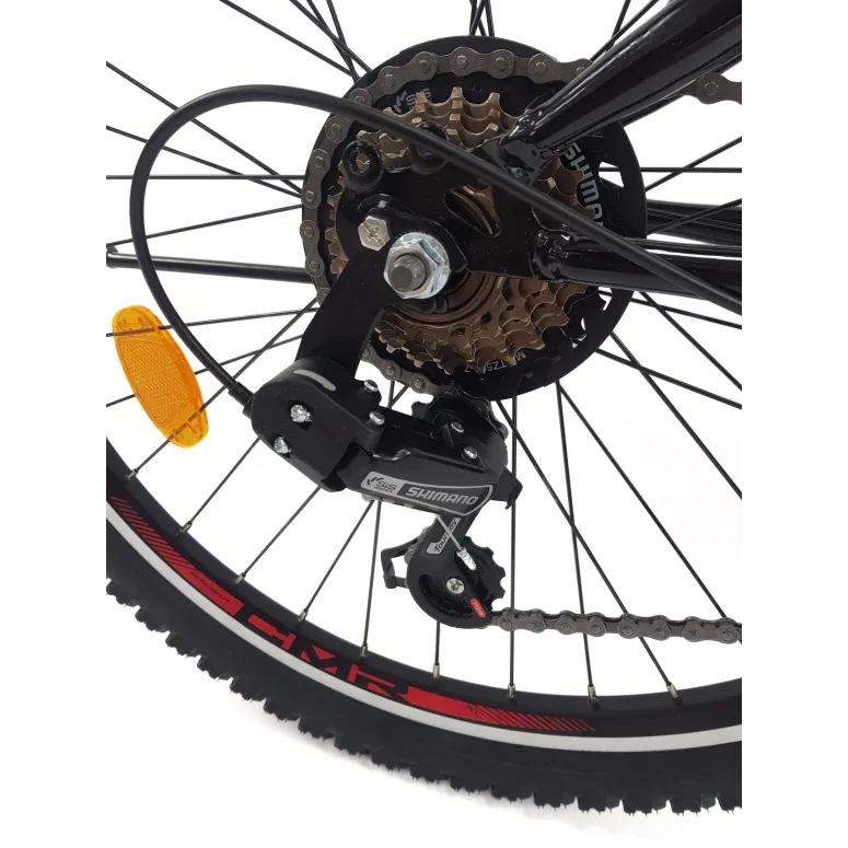 Rower Górski Dziecięcy 24 Młodzieżowy Stal Stopka Odblaski Błotniki Dzwonek