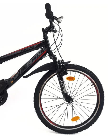 Rower Górski Dziecięcy 24 Młodzieżowy Stal Stopka Odblaski Błotniki Dzwonek