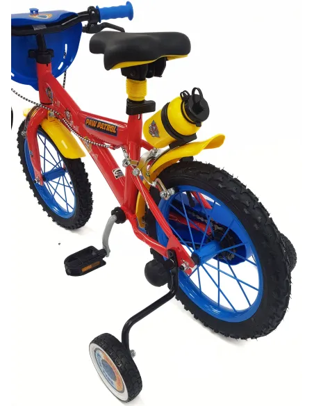Rower Dziecięcy 14 Psi Patrol Bidon Dzwonek Kółka Boczne Tarcza Kierownicy
