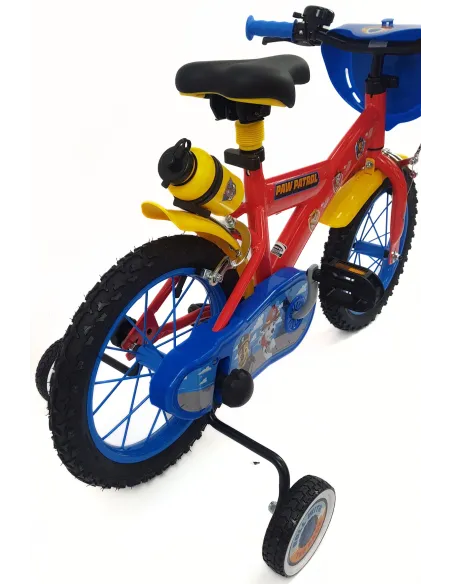 Rower Dziecięcy 14 Psi Patrol Bidon Dzwonek Kółka Boczne Tarcza Kierownicy