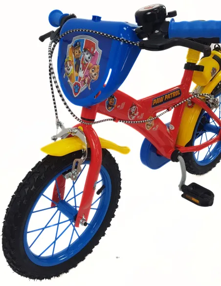 Rower Dziecięcy 14 Psi Patrol Bidon Dzwonek Kółka Boczne Tarcza Kierownicy