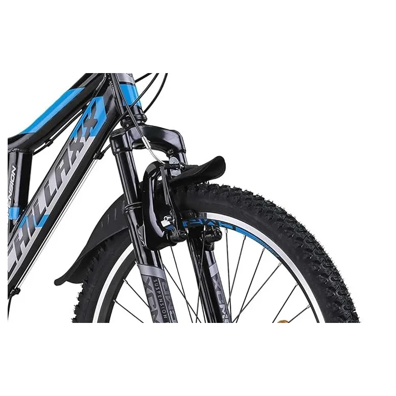 Rower Górski 24 Dziecięcy Stal MTB Młodzieżowy Amortyzacja Dzwonek Odblaski