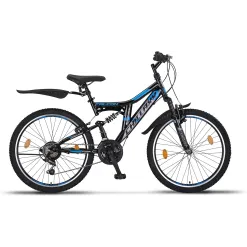 Rower Górski 24 Dziecięcy Stal MTB Młodzieżowy Amortyzacja Dzwonek Odblaski