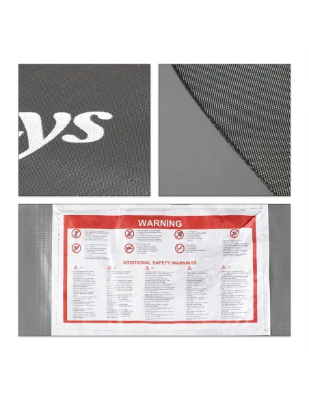 Trampolina Ogrodowa Relaxdays Stabilna Bez Siatki Do Skakania Osłona Mata