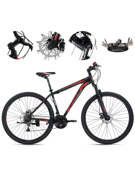 Rower Górski MTB 29 Stalowy Męski Damski Hardtail Dzwonek Stopka Tarcze