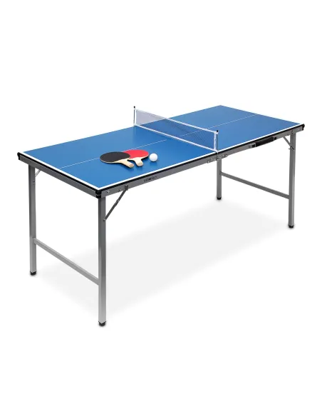 Składany Stół Do Tenisa Stołowego Relaxdays Przenośny Siatka Rakietki Piłka